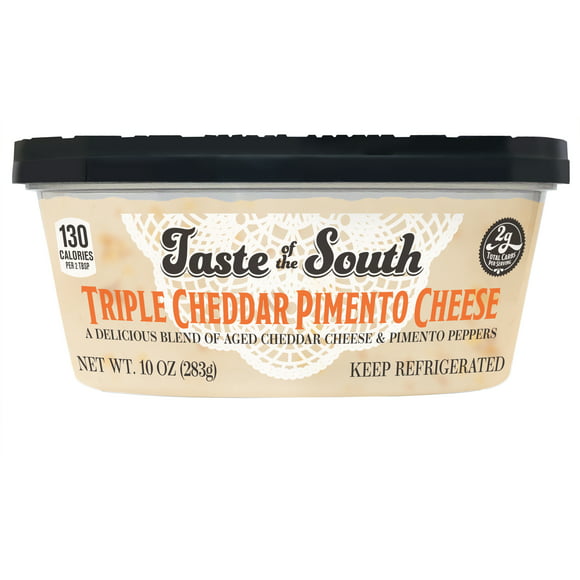 Taste of the South Triple Cheddar Pimento Cheese, 10 oz (Tub, Spread, Refrigerated)