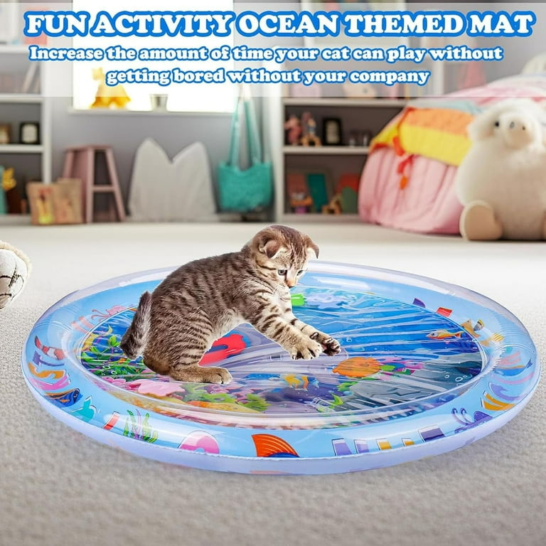 Sensor Water Playmat, Thickened Water Sensor Play Mat For Cats, Water
