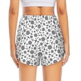 thumbnail image 4 of Goofa Nautical Themed Simple Anchors Printed Women 2 in 1 Running Shorts,Quick Dry Athletic Workout Shorts,High Waisted Athletic Shorts with Liner Pockets-XX-Large, 4 of 9