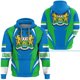 thumbnail image 3 of Sudadera con capucha unisex de manga larga con estampado 3D de la bandera nacional de Sierra Leona, informal, de calle, de gran tamaño, para primavera, 3 of 5