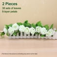 thumbnail image 2 of 2 piezas de 7,87 pies/pieza de enredadera de rosas artificiales, planta colgante de enredaderas de rosas artificiales para decoración de arreglo de mesa de arco de fiesta de boda, 2 of 5