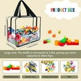 thumbnail image 3 of HOZADOIE Home Essentials Paquets de Rangement Sac de Rangement pour Jouets Réutilisable Sac de Rangement en Pvc Transparent Sac de Rangement Étanche avec Fermeture Éclair, 3 of 5