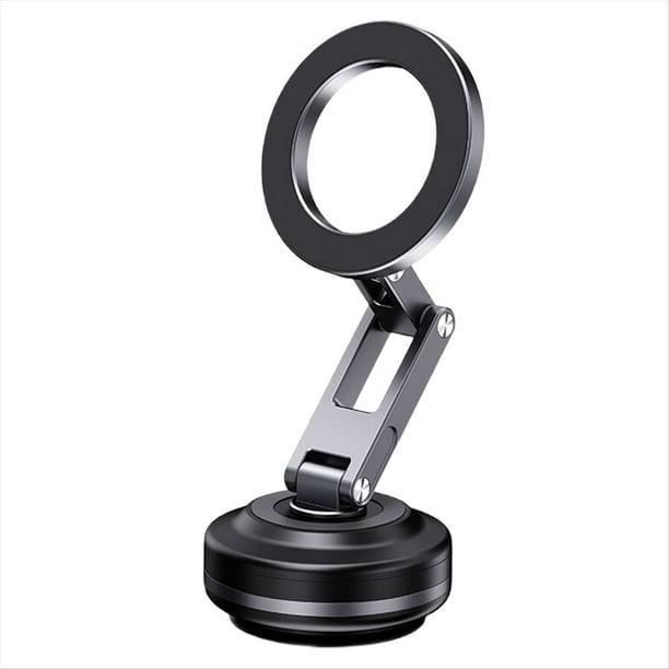 Soporte Magnético para Teléfono de Coche Mejorado con Rotación de 360° y Succión Al Vacío, Antideslizante, A Prueba de Golpes, Universal, para Todos los Teléfonos, Color Gris.