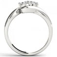 thumbnail image 3 of 1/2 Carat T.W. Diamond 10kt White Gold Two-Stone Bypass Band, 3 of 5
