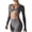 Dark Gray, variant on Long Sleeve Workout Tops for Women Soft Twist Deep V Cropped Tops for Yoga Pilates Gym Outfit S-XL