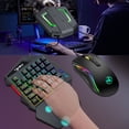 thumbnail image 3 of HXSJ A869 Ratón ergonómico para juegos RGB con cable V100 35 teclas Teclado para juegos HXSJ Combo, 3 of 6