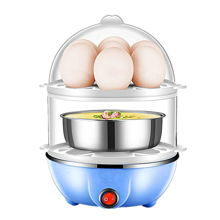 1pc 450w Automatic Power-off Electric Egg Cooker Multifunctional Steamer  Mini Skillet For Home Kitchen, Beige