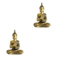 thumbnail image 1 of Bewildely Thai Buddha Sitting Statue Serene Meditating Decor Home Figurine Ornament Tipo 2 2Conjunto, 1 of 1