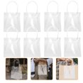 thumbnail image 2 of ColoMX Bolsas transparentes de 10 piezas reutilizables bolsas de regalo de botella de vino de PVC con manijas, 2 of 8