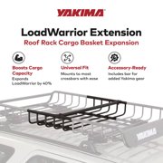 Yakima LoadWarrior 18 in Extension - Rooftop Cargo Basket - Black