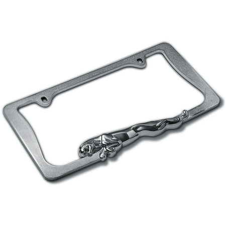 Stainless Steel License Plate Frame Universal Tag Holder Stainless Steel License Plate Frame Universal Tag Holder Jaguar Chrome Metalfits Over Any