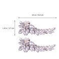 thumbnail image 2 of 1 Pair Removable Wedding Shoes Ornaments Delicate Pearl Rhinestone Shoes Buckles, 2 of 7