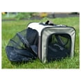 thumbnail image 3 of Armarkat Pet Carrier Beige Chocolate PC102R Expandable Canopy Travel Bag 22lb, 3 of 5