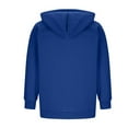 thumbnail image 5 of Enjoytime Zip Up Hoodie Men Lightweight Casual Solid Color Pullover Tops Long Sleeve Loose Workout Sports Oversized Sweatshirt Blue L, 5 of 6