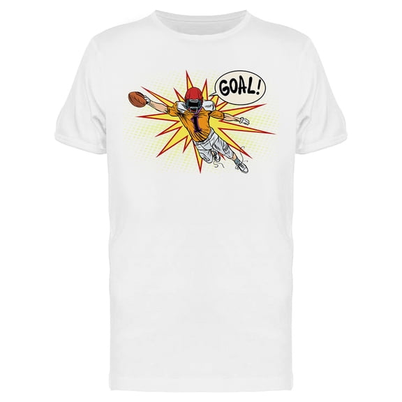 Football Athlete Goal T-Shirt Men -Image by Shutterstock, Male XX-Large