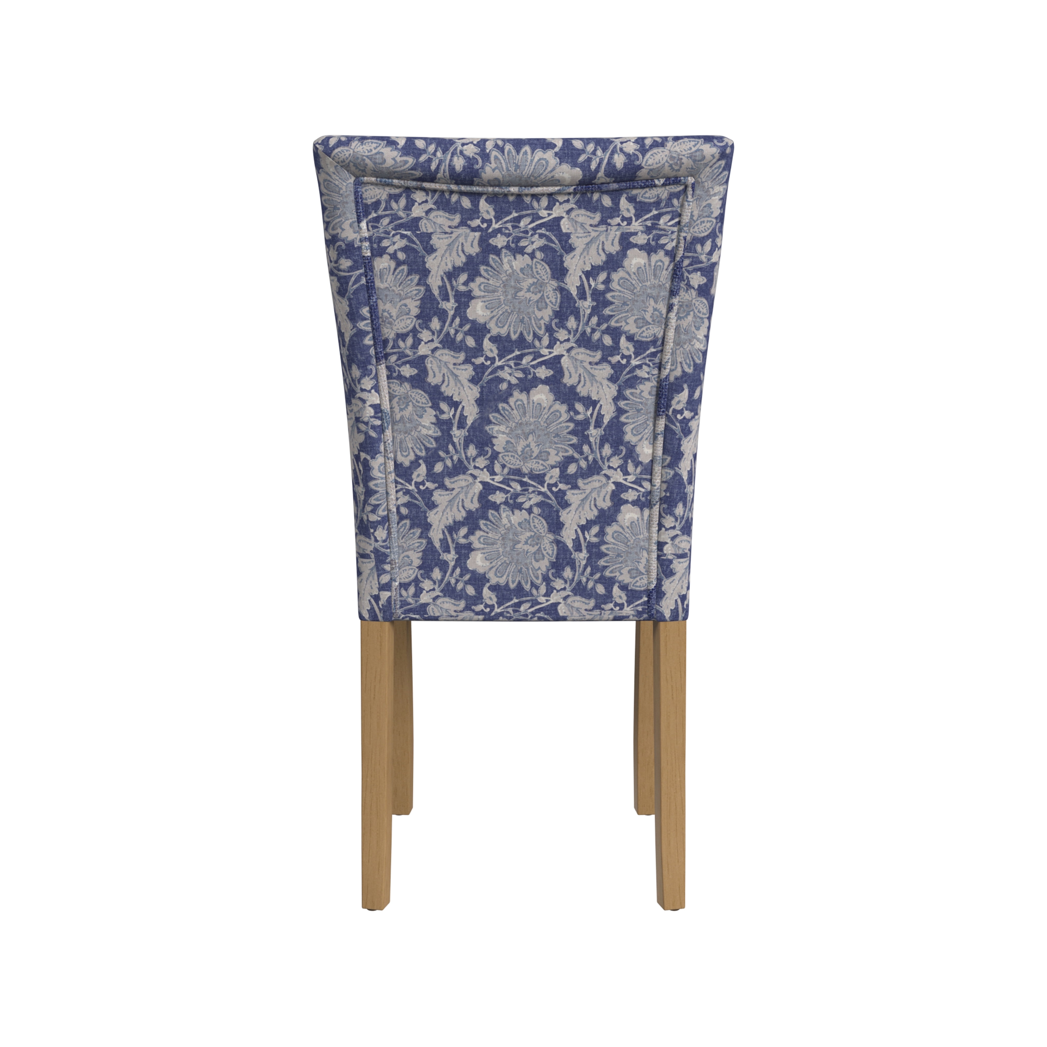 HomePop Classic Parsons Dining Chair, Set of 2, Denim Jacobean Print