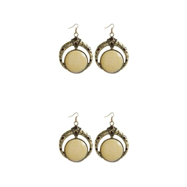 Destyer Collier de Style Bohème pour les Femmes – Unique Fait à la Main Pendentif E055-Blanc 2Set