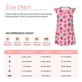 thumbnail image 3 of Fotbe Haear Strawberry Vestido de Dormir para Niñas de 3 a 10 Años, Mangas Cortas, Estilo Princesa, Pijama Camisón con Mangas Voladas-XX-Large, 3 of 6