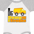 thumbnail image 4 of Inktastic I Dig Dump Trucks Boys or Girls Baby Bodysuit, 4 of 5