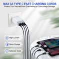 thumbnail image 4 of Charging Cable 3ft,3PACK AILKIN Type C Charger Usb A to Usb C Cable 3ft Usb Cable Type C Charger High Speed Android Phone Charger Cord Type C Fast Charging, 4 of 5