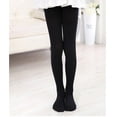 thumbnail image 1 of Calcetines de baile de terciopelo fino para niñas, medias grandes de ballet para primavera y verano, medias blancas, 1 of 6
