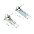 thumbnail image 2 of Uxcell Replacement Hook Latch 2 Size, Metal Towing Receiver Hitch for Clevis Hook Trailer, Silver Tone 4Pcs, 2 of 6