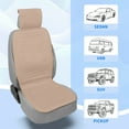 thumbnail image 3 of Fundas para Asientos de Coche Unique Bargains para Asiento Frontal Uso Todo el Año Cojines de Asiento de Coche Transpirables Ligeros Protección de Asiento de Coche Café 1 Pc, 3 of 7
