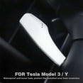 thumbnail image 4 of Xotic Tech Steering Wheel Column Paddle Shifter Gear Shift Lever Decor Cover Trim, White, Compatible with Tesla Model 3 Model Y 2017-2022, 4 of 8