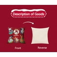 thumbnail image 4 of Yidarton Home Christmas Pillowcase Elk Santa Claus Holiday Printing Pattern Cushion Cover Car Sofa Pillow Cover, 4 of 6