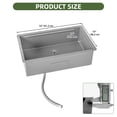 thumbnail image 2 of Uforic 32" Undermount Kitchen Sink Workstation, 304 Stainless Steel, Single Bowl, Honeycomb, Silver, 2 of 9