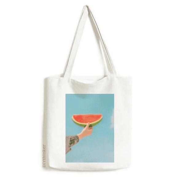 Blue Sky Watermelon Science Nature Scenery Tote Canvas Bag Shopping Satchel Casual Handbag