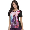 thumbnail image 7 of Tooniforms Scrubs Top for Women V-Neck TF637, S, Frozen 2, 7 of 7