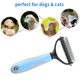 thumbnail image 4 of Wdftyju Herramienta de aseo para mascotas, rastrillo de capa inferior de 2 lados para gatos, perros, cepillo de peine desmatador seguro Wdftyju 5yk7ca3hx1mj6sz8D04, 4 of 9