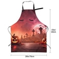 thumbnail image 2 of Kdxio Pumpkins Apron with Pockets Adjustable Kitchen Aprons for Men Women Waterproof Aprons for Cooking,Drawing,Crafting, Baking Household Cleaning, 2 of 5