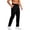 Black, variant on Mens Trousers Elastic Waist Big and Tall Cropped Pants with Zipper Cooling Lightweight Pants Athleisure Pants