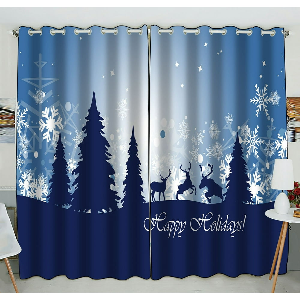 It's beginning to look a lot like christmas ZKGK Merry Christmas Tree Window Curtain Drapery/Panels/Treatment For