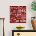 thumbnail image 4 of Great Big Canvas "Holiday Type II"  by Elizabeth Medley Burgundy Pink   Wrapped Canvas Print Wall Artwork, 4 of 7