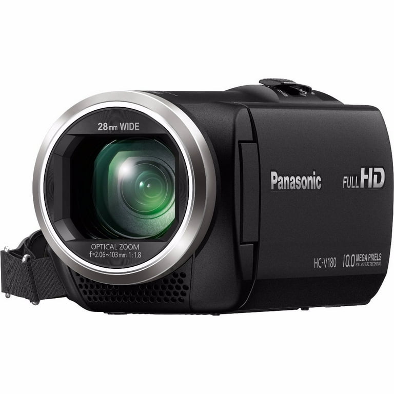 Panasonic V180 Full HD 1080p Camcorder with Battery Charger Travel