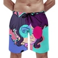 thumbnail image 5 of Gorillaz Men's Swim Trunks Board Shorts Drawstring Elastic Waist Quick Dry Swimsuits Beach Shorts with Pockets XL, 5 of 8