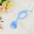 thumbnail image 5 of Unique Bargains 1 Pc Adjustable Choker Necklace Rose Delicate Floral Wristband for Women Blue, 5 of 6