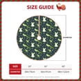 thumbnail image 2 of Daiia Green Frogs Drawing Merry Christmas Tree Skirt , Xmas Large Lace-up Tree Skirt, Santa Snowflakes Rustic Home Decorations New Year Party Farmhouse Decor-36", 2 of 6