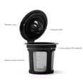 thumbnail image 4 of Zootealy Coffee Capsules Cup Refillable Reusable Coffee Filters Enlarge Mesh Strainer Large Inlet with Brush & Spoon Replacement for Keurig 2.0 and 1.0 8-Pack, 4 of 6
