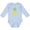 AE-Light Blue, variant on Summer Pineapple Boys or Girls Long Sleeve Baby Bodysuit