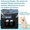 thumbnail image 5 of Unique Bargains Dog Car Net Barrier with Stretchable Storage Bag Keep Pet Dogs in the Back Seats for Cars SUVs Black, 5 of 7