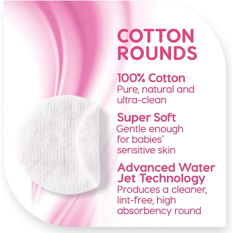 Medline Simply Soft Cotton Rounds (300 Count), 100% Cotton Absorbent and  Textured Cotton Pads, Lint-Free