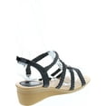 thumbnail image 5 of Forever Link Paramount-08 Women's Woven Beaded Floral Boho Wedge Sandal, 5 of 7