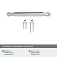 thumbnail image 4 of Amerock Coble 5-1/16 inch (128mm) Center-to-Center Polished Chrome Cabinet Pull, 4 of 6