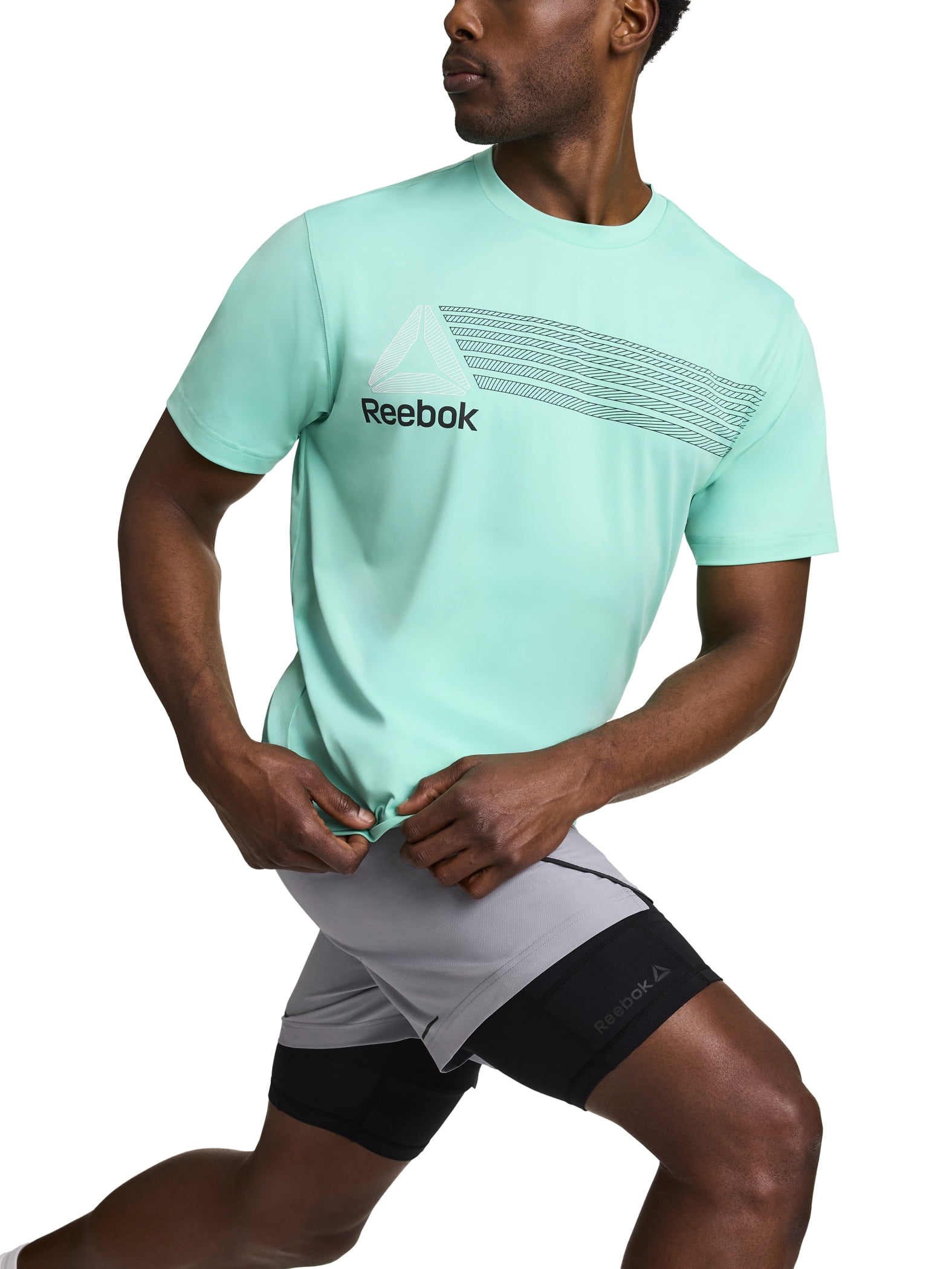 Reebok Men's and Big Men's Strength 2-IN-1 Woven Short 6" Inseam, Sizes S-3XL