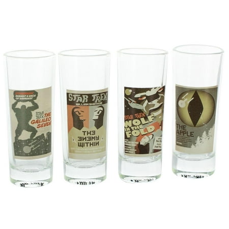 Star Trek: TOS Fine Art Shot Glasses, Set of 4