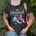 thumbnail image 3 of Girls 4Th Birthday This Mermaid Is 4 Years Old Kids Costume Tshirt, 3 of 6